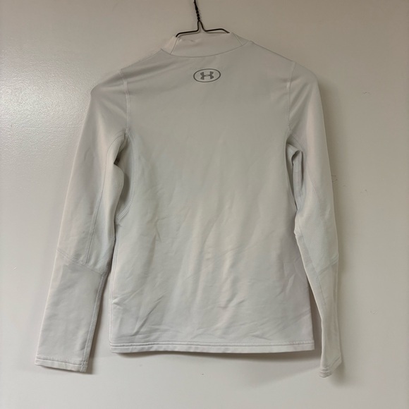 Under Armour Boys' ColdGear Mock Long Sleeve size medium white - Picture 2 of 5
